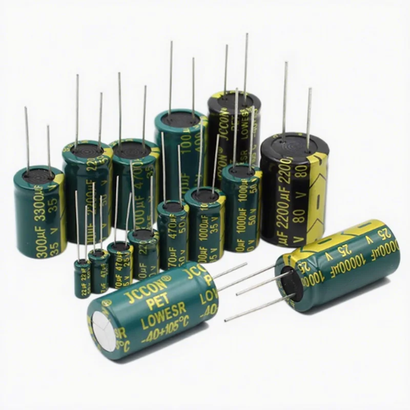 1-10PCS Direct-insert high frequency aluminum electrolytic capacitors 63V/80V/100V/160V/200V/250V/400V/450V/500V 100/22/470UF