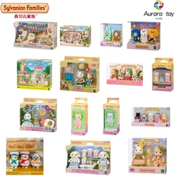 Original Sylvanian Families Anime Figures Sylvanian Family Kawaii Baby Doll Toy Silvanians Persian Cat Collectible Decor Gifts