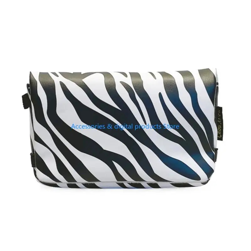 77JD Camera Storage Bag for  ZV 1F Vloggers with Water Resistant and Scratch Proof Protective PU Case