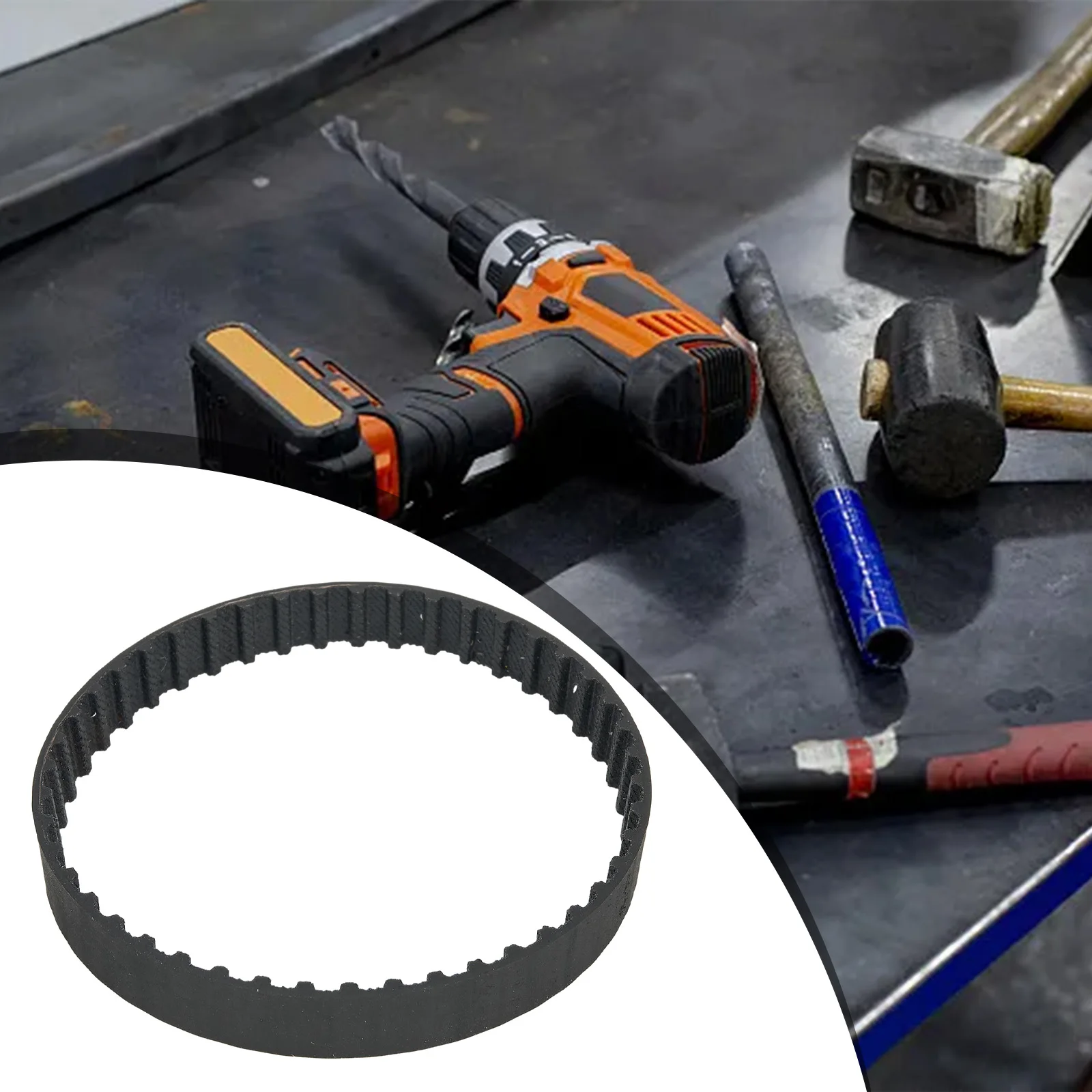 Cinghie per piallatrice Cinture Parti di utensili elettrici Gomma di ricambio DN75 Per BLACK DECKER DN75 1pc 45 Denti Cintura 914592 Nero