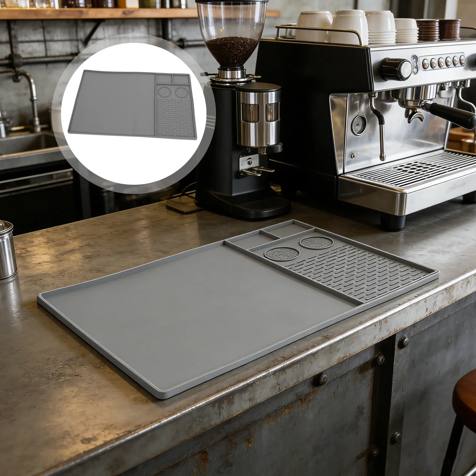 1set-silicone-coffee-mat-gray-24x16-bar-mat-for-countertop-coffee-station-removable-tray-heat-resistant-dish-drying-pad-kitchen