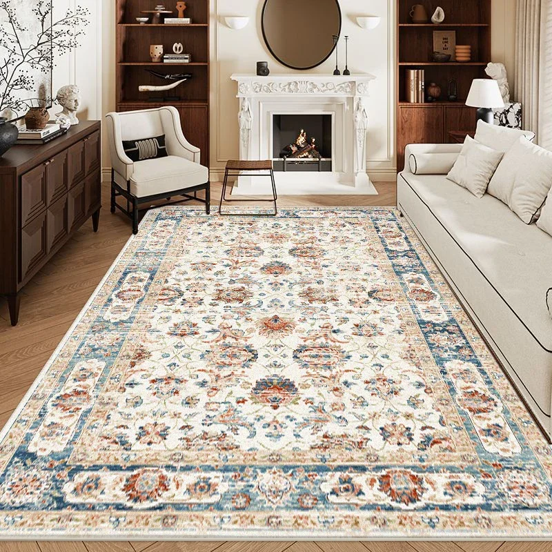 Bohemian Style Rugs for Bedroom Large Carpet Living Room Decoration Retro Carpet Fluffy Soft Lounge Floor Mat Thickend Plush Rug