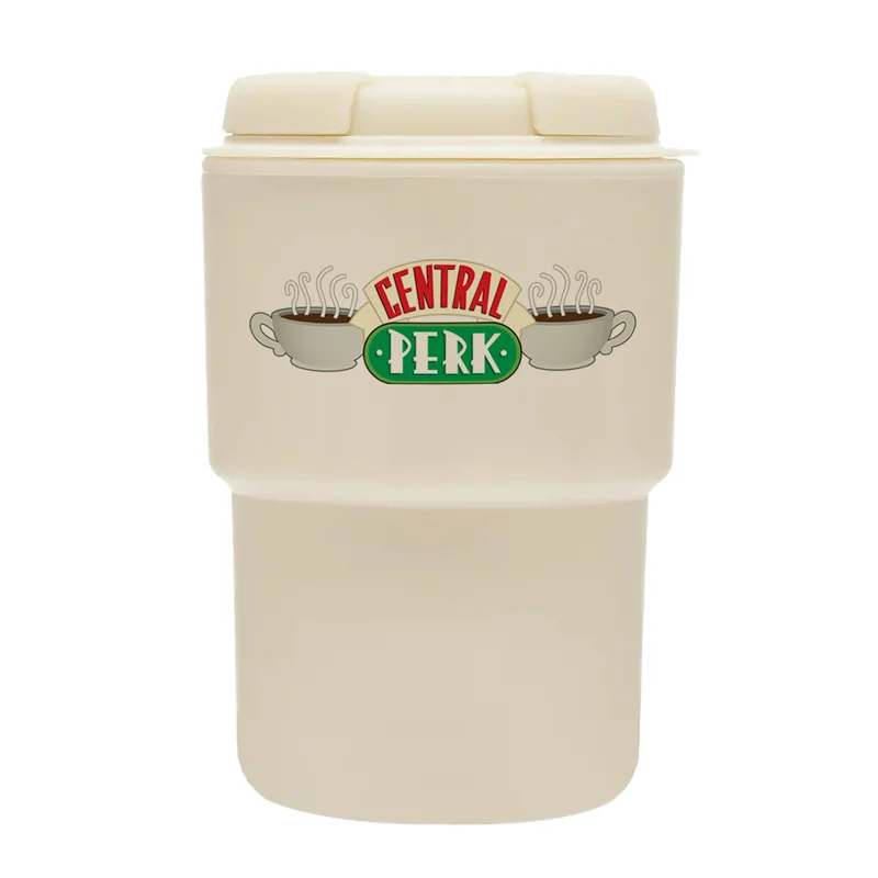 American TV Series Friends Straw Cup 320ml Portable Insulated Coffee Cup With Lid Creative Central Perk Milk Coffee Mug Cup