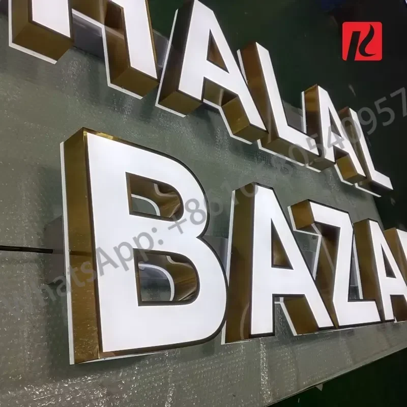 Kexian Custom Drop Shipping Led Channel Letter Logo Sign Led Store Front Signs Frontlit Led Singage