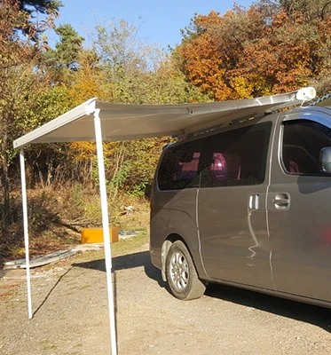 Strong Frame Full Cassette Camping Outdoor Sunshade Motorhome Car Roof Awning