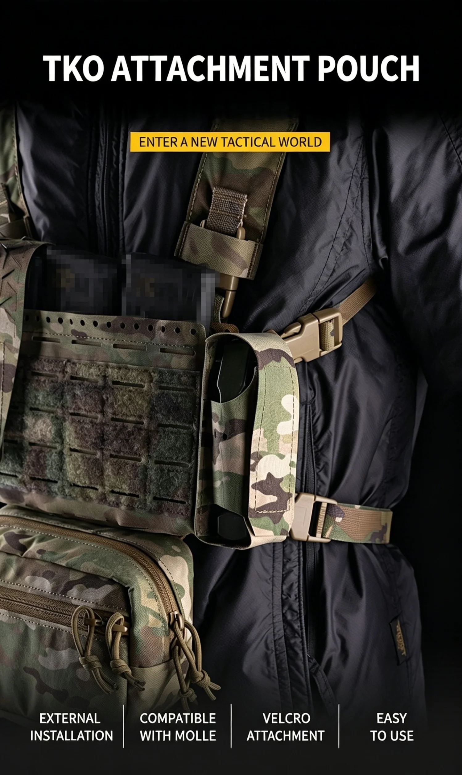 

Многофункциональная сумка OPHIDIA TKO с системой MOLLE, сумка для хранения GP, чехол для турникета, аксессуары для охоты на открытом воздухе, стиль SS для страйкбола