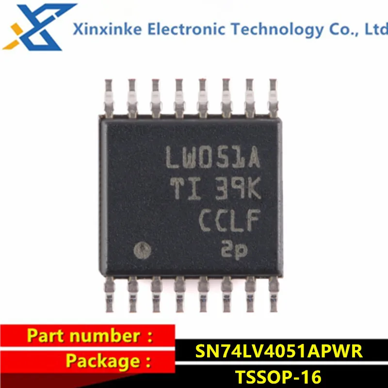 

10PCS SN74LV4051APWR TSSOP-16 LW051A Multiplexer Switch ICs 8-Channel Analog Switch ICs Brand New Original