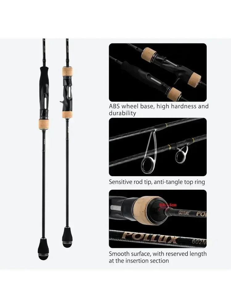 Imagem -02 - Goture-vara de Pesca Barco de Água Salgada Vara de Pesca Jigging Lento Fundição Japão Fuji Ring 1.83m 1.98m ml m mh Poder