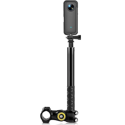 Soporte para manillar de motocicleta, palo de Selfie de ajuste Invisible, soporte monopié de bicicleta para GoPro DJI Insta360, accesorios de cámara