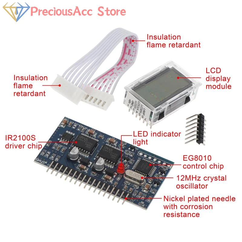 EGS002 Pure Sine Wave Inverter Driver Board EG8010 IR2110 Module with Monitor Interface for DIY Power Conversion Projects