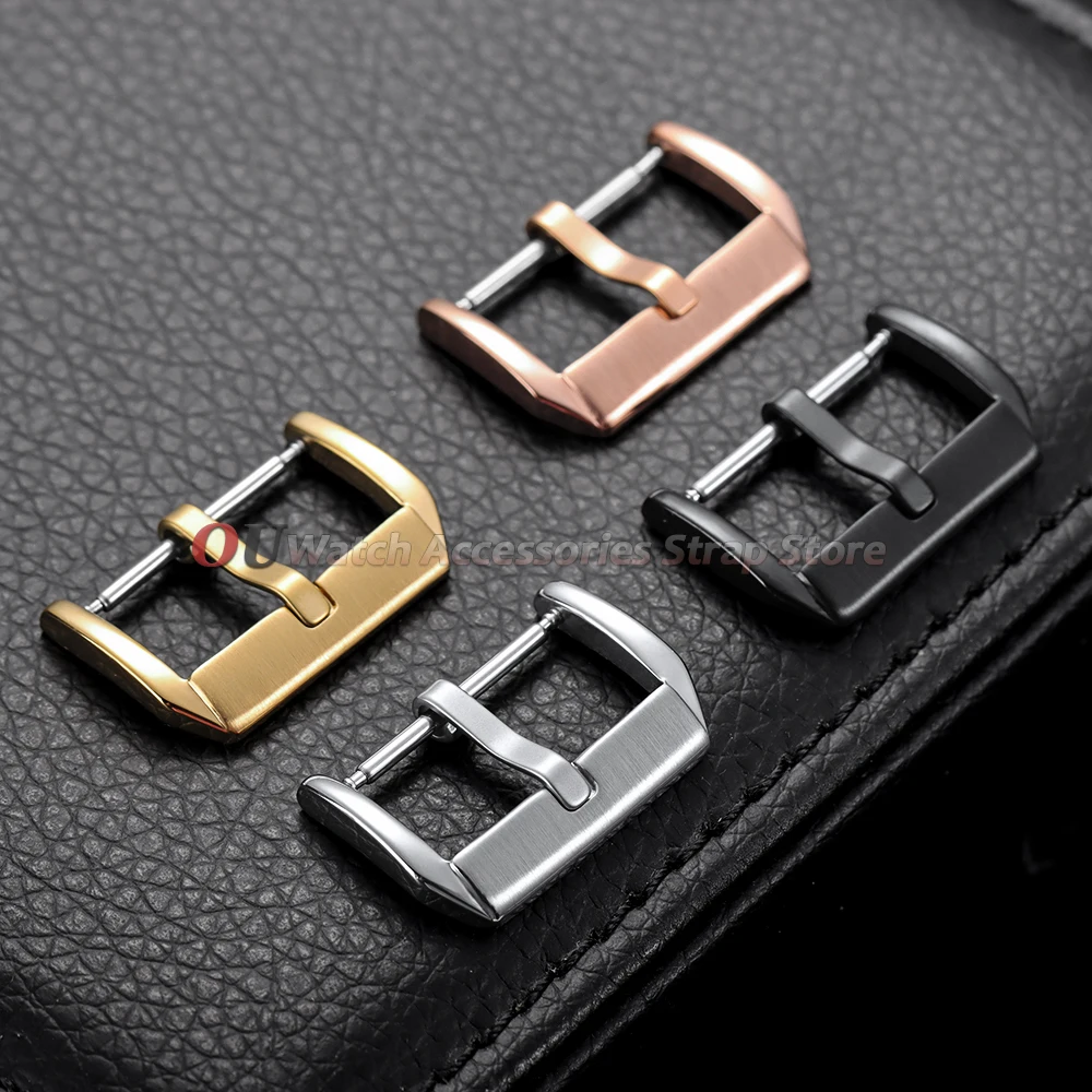 10mm 12mm 14mm 16mm 18mm 20mm 22mm 24mm Stainless Steel Watch Button for Leather Rubber Watchband Buckle Metal Clasp Accessories