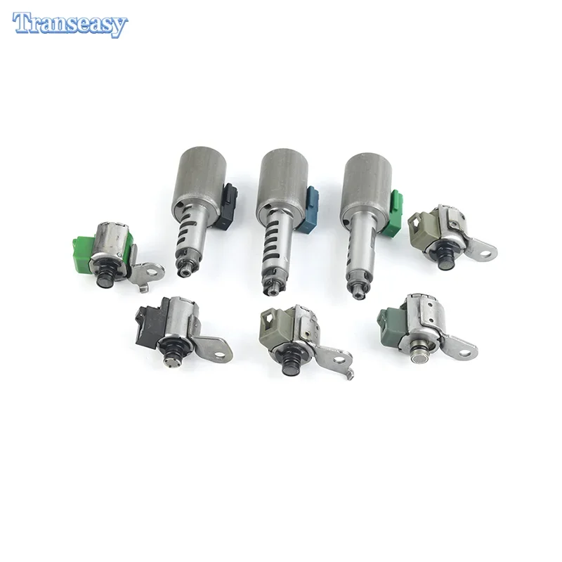 8PCS AW55-50SN AW55-51SN Complete Transmission Valve Body Solenoids Fit for Saab Gm Volvo Satun