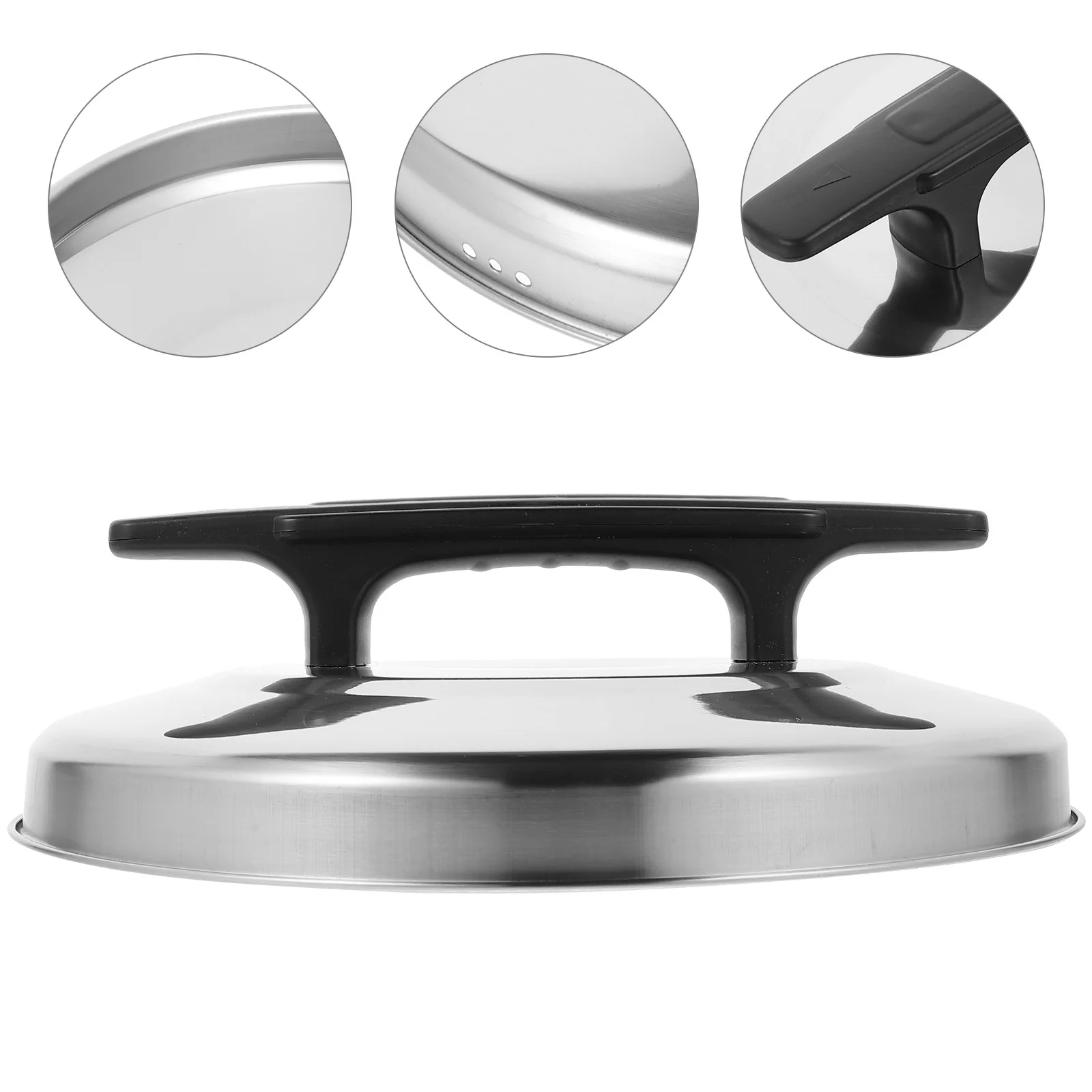 

Metal Rice Cooker Lid Stainless Steel Household Pot Cover High Dome Spill Proof Replacement Cookware Lid Lids for Rice Cooker