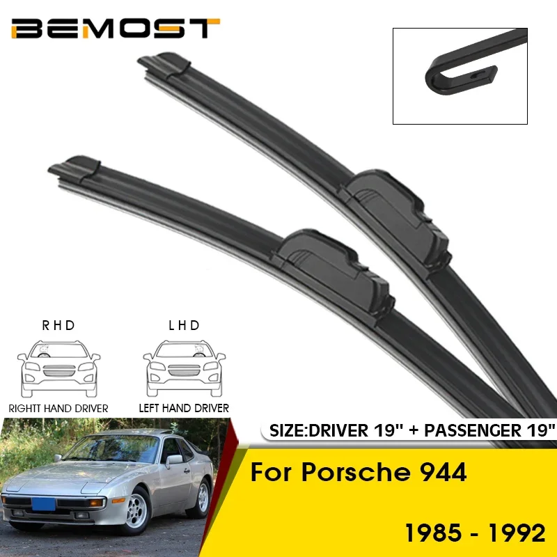 Car Wiper Blades For Porsche 944 1985-1992 Windshield Windscreen Front Window Blades 19