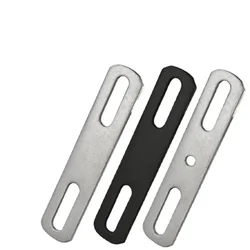 2PCS Metal Thickening Flat Washer Square Block Pieces Baffle with U-Type Screws Bolt Accessories