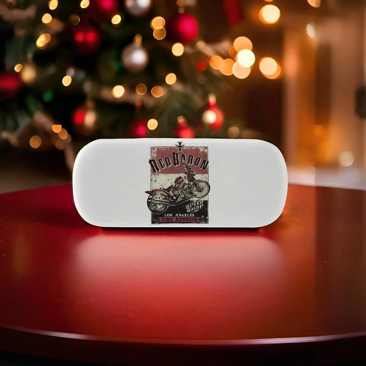 KingKerosin قميص مع طباعة البارون الأحمر 2026 جديد للجنسين دائم نظارات حقيبة للتخزين نمط أنيق تصميم السفر ودية بروتي