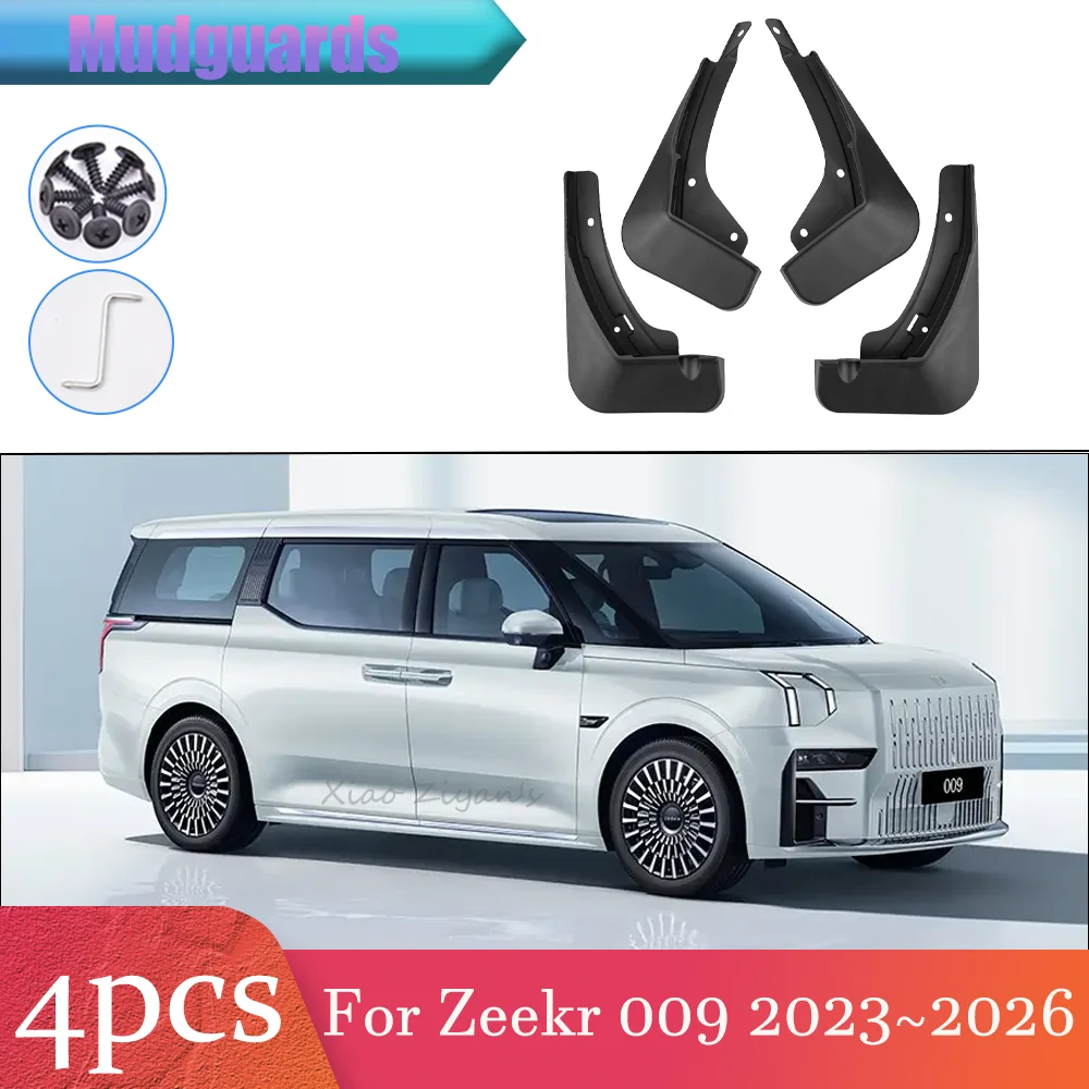 

Для Zeekr 009 2023~2026 2024 2025: Защитные брызговики (передние и задние) из полипропилена, аксессуары для автомобиля