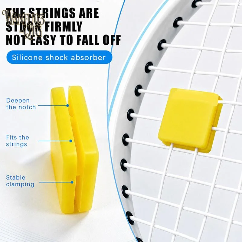 Hot Sale 1/8pcs Tennis Vibration Dampener Shock Absorbers Tennis Racket Anti Vibration Silicone Damper Tennis Accessory
