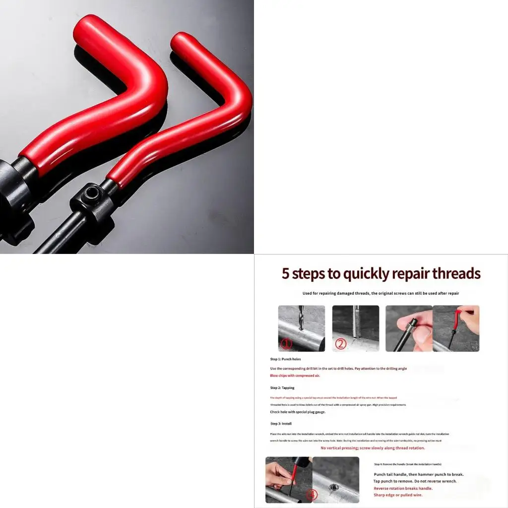 Thread Repair with Manual Insert Installation Set and Organized Storage for Garage Maintenance Repair Work high quality