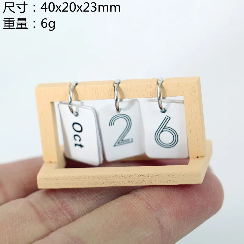 8picecs 1:12 Scale Dollhouse Miniature Flip Calendar 2025 Trendy BJD OB11 Doll Props Creative Living Room Bedroom Decor