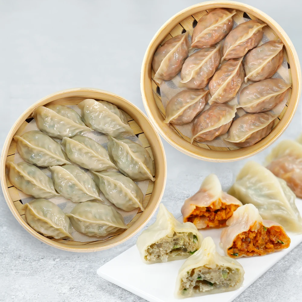 Hermandu Tamaño grande 2,8 kg Aproximadamente 120 albóndigas de carne/hojas de Kimchi y otras albóndigas chinas con certificación Haccp.