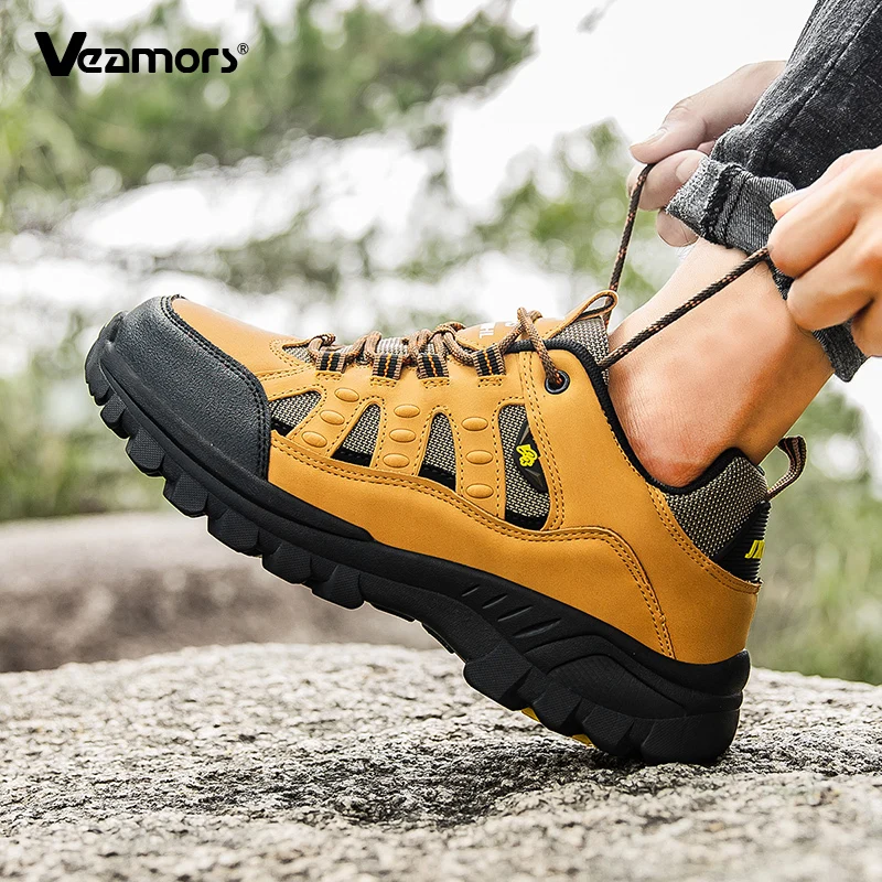 Men's Hiking Sneakers Anti-slip Outdoor Sports Shoes Calimbing Camping Trekking Shoes Women Breathable Trainers Big Size 36-48