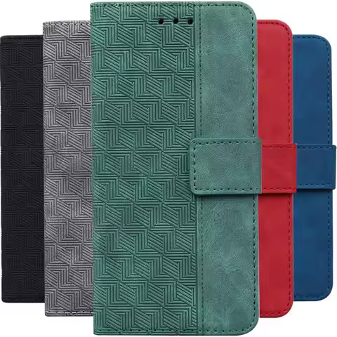 Leather Phone Case For Samsung Galaxy A52 A52S S22 S21 S20 FE Ultra S10 S9 S8 Plus S7 A12 A21S A22 A32 5G 4G Wallet Fundas P26G