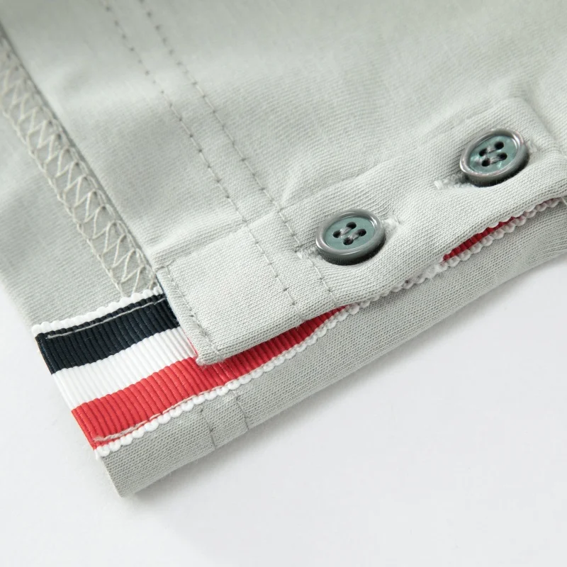 Original Design Herren Langarm-T-Shirt Rundhals Gestreift Feuchtigkeitsableitend Atmungsaktiv Herbst Neu T-Shirt Mode Herrenbekleidung – Detail 6