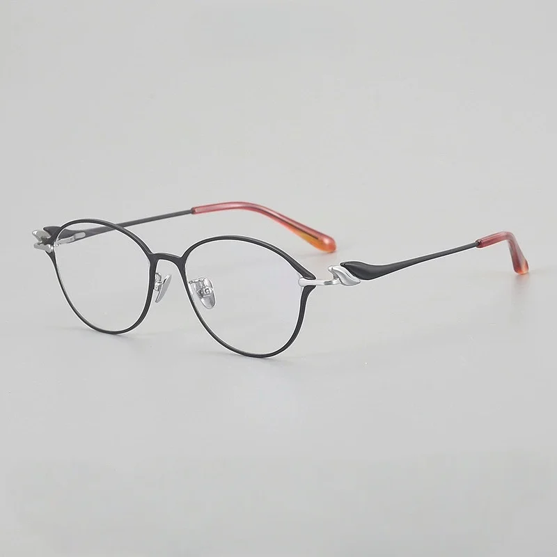 

Belight Optical Oval Shape Design Women Acetate with Titanium Eyeglasses Frame Prescription Lens OTO-003