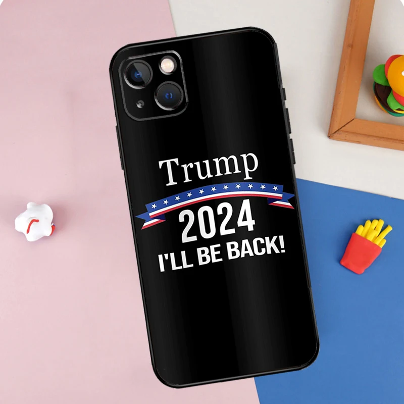 Capa de telefone Trump 2024, capa para iPhone 11, 12, 13, 14, 15 Pro Max, 12, 13 Mini, X, XR, XS, MAX SE, 2020, 7, 8 Plus