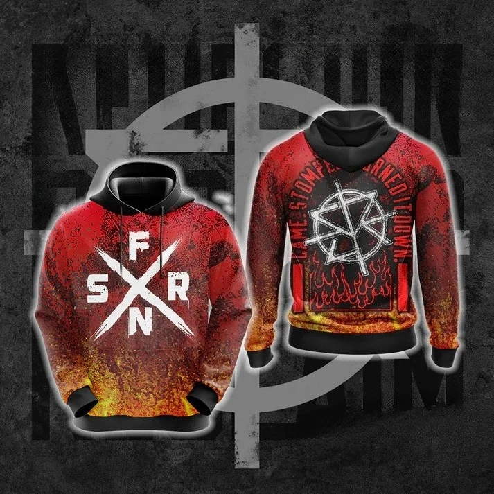 سترة بغطاء للرأس من Seth Rollins 2025 بغطاء للرأس كلاسيكي للرجال والنساء بلوفر رياضي هيب هوب