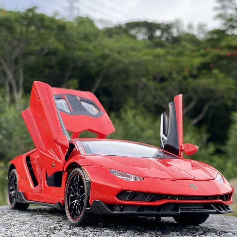 

Centenario LP770 Alloy Sports Car 1:24 Model Diecasts & Toy Vehicles Metal Car Model Simulation Sound Light Toys Gift