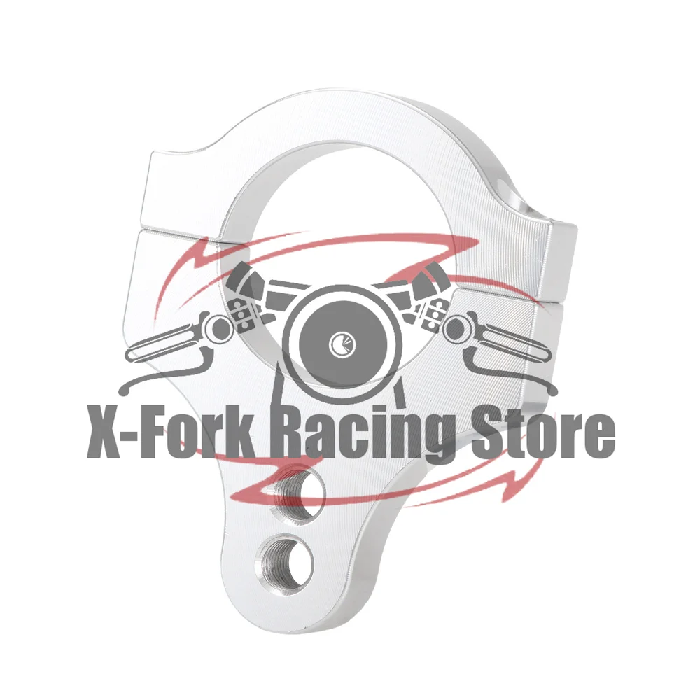 Silver Universal Steering Damper Stabilizer Shock Clamp Bracket Fork 32mm 33mm 35mm 37mm 38mm 39mm 40m 41mm 43mm 50mm 60mm