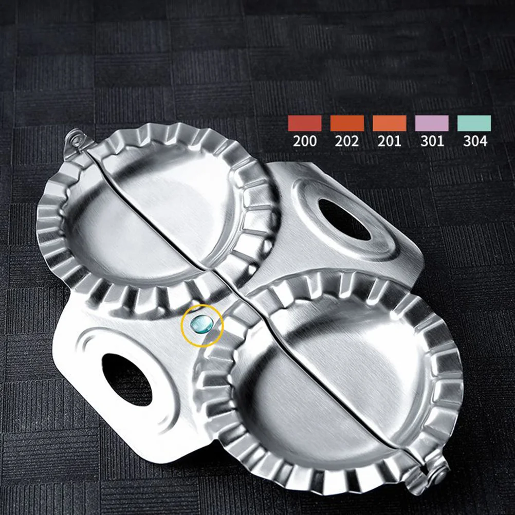 

Stainless Steel Dumpling Maker Crimped Design Sealing Press Tool For Dough Dumplings Mold Mould Making Tool