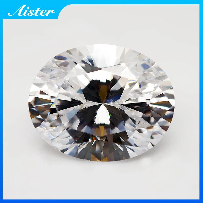 

New White Oval Cut Cubic Zirconia Lab Zircon CZ 4K Cutting 5A+ Quality for Jewelry Making