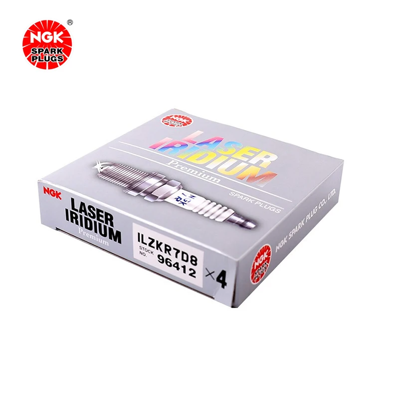 NGK Iridium Platinum Spark plug ILZKR7D8 96412 for Qoros 3 Arezer 7 Tiger-5（4PCS)