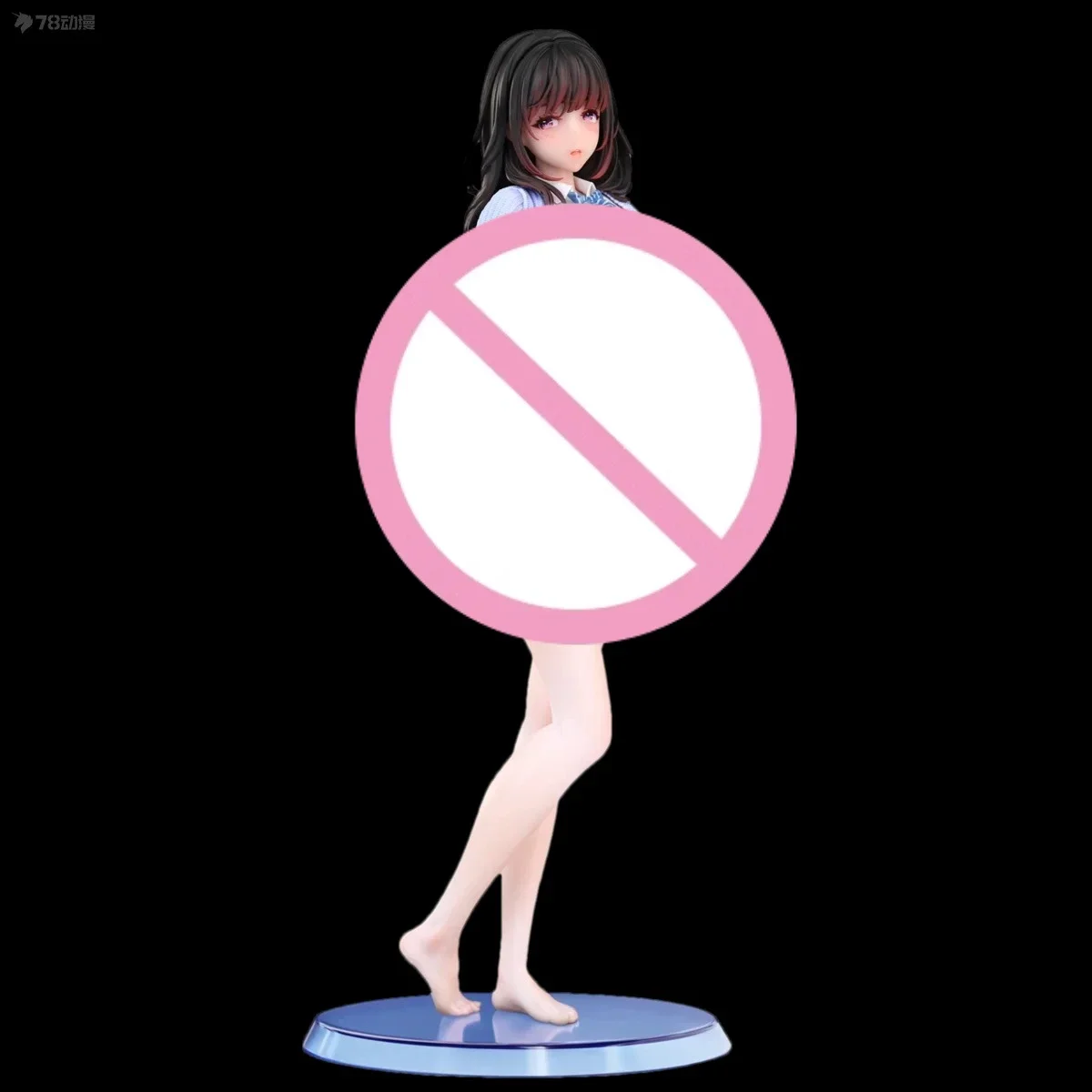 Hapitopi Bathroom Sister - 1/6 Scale PVC Figure with Gaze-Following Eyes & Thermochromic Paint Action Figures toys