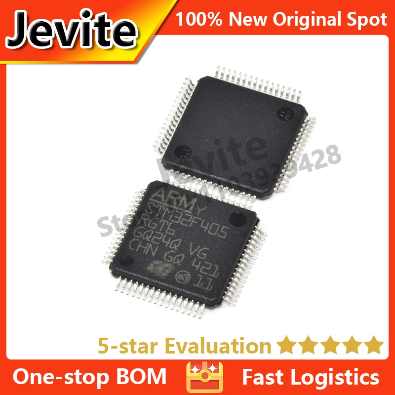 

Jevite 100% New Original electronics Controller IC 10-50 units/lote 32F405RG STM32F405RGT6 LQFP-64 1MB Flash 32-bit MCU