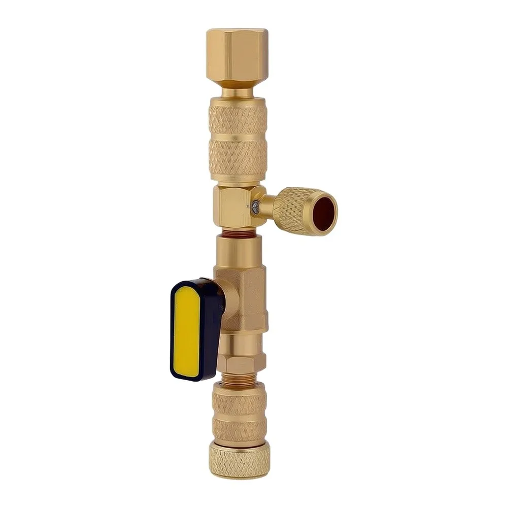 Valve Core Removal Tool Designed for R410a and For R32 Systems with Adapter for 1/4 inch to 5/16 inch For SAE Ports