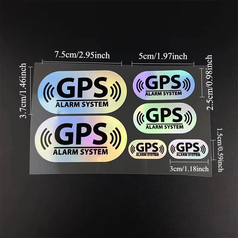 GPS ALARM SYSTEM Laser Bicycle Stickers Waterproof Vinyl Decals for Road Bike Top Tube Handlebars Moto Helmet Box Scooter Decor