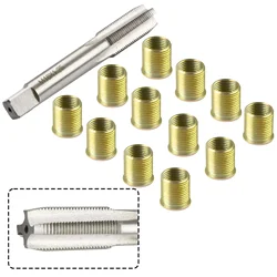 Herramientas de reparación de roscas, Kit de insertos para motor de gasolina, reparación de Metal, accesorios de herramientas metalúrgicas, M16 x 1,25 Tap M14 x 1,25