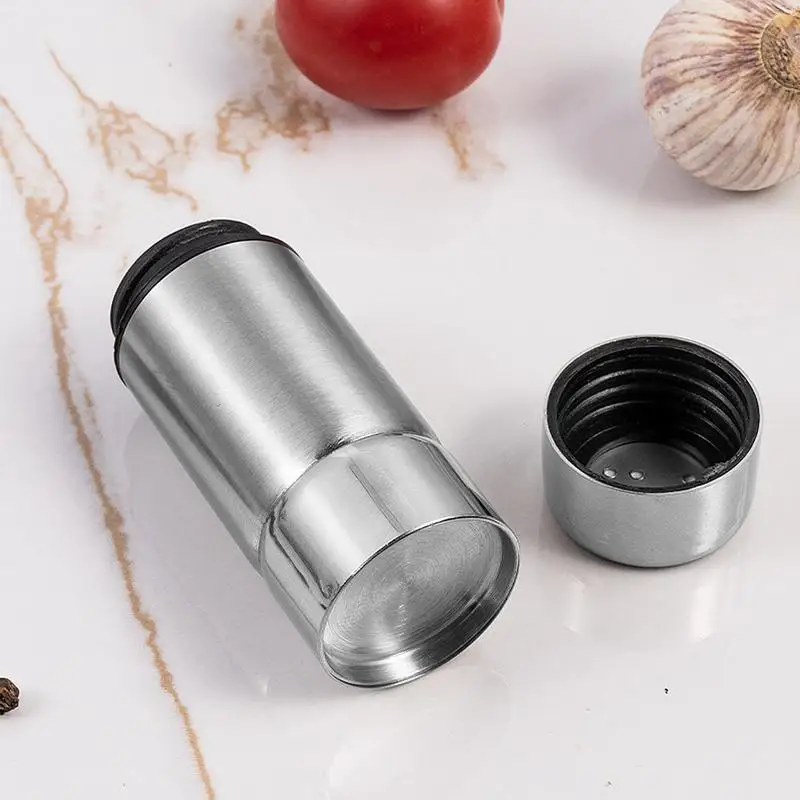 Outdoor Seasoning Bottles Outdoor Stainless Steel Condiment Bottles Portable Condiment Containers For Salt Pepper Sugar