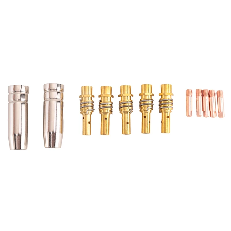 

Nozzles Contact Tips Holders Welding Parts Set Mig Welder Consumable Accessory Fit For 15AK Torch Welding Machine