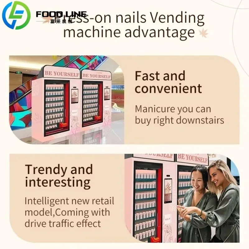 آلة بيع المكياج الذكية LED موزع مستحضرات التجميل التفاعلي ذاتي الخدمة لإكسسوارات الشعر