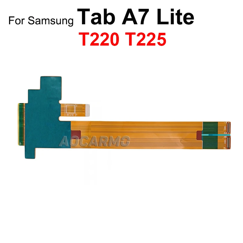 Aocarmo-Display LCD Touch Screen Connector, Cabo Flex, peça de reposição para Samsung Galaxy Tab A7 Lite, SM- T220, T225, 8,7 em