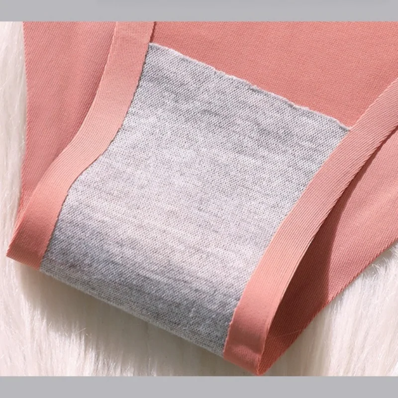 4 قطعة/المجموعة الحرير الجليد البرازيلي سراويل النساء سلس الملابس الداخلية منخفضة الخصر السروال الإناث بلون ملخصات مثير الملابس الداخلية #4