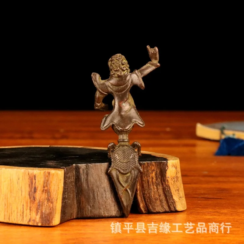 Angry Lotus Master Tibetan Antique-Style Imitation Alloy Ornament Tantric Retro Vajra