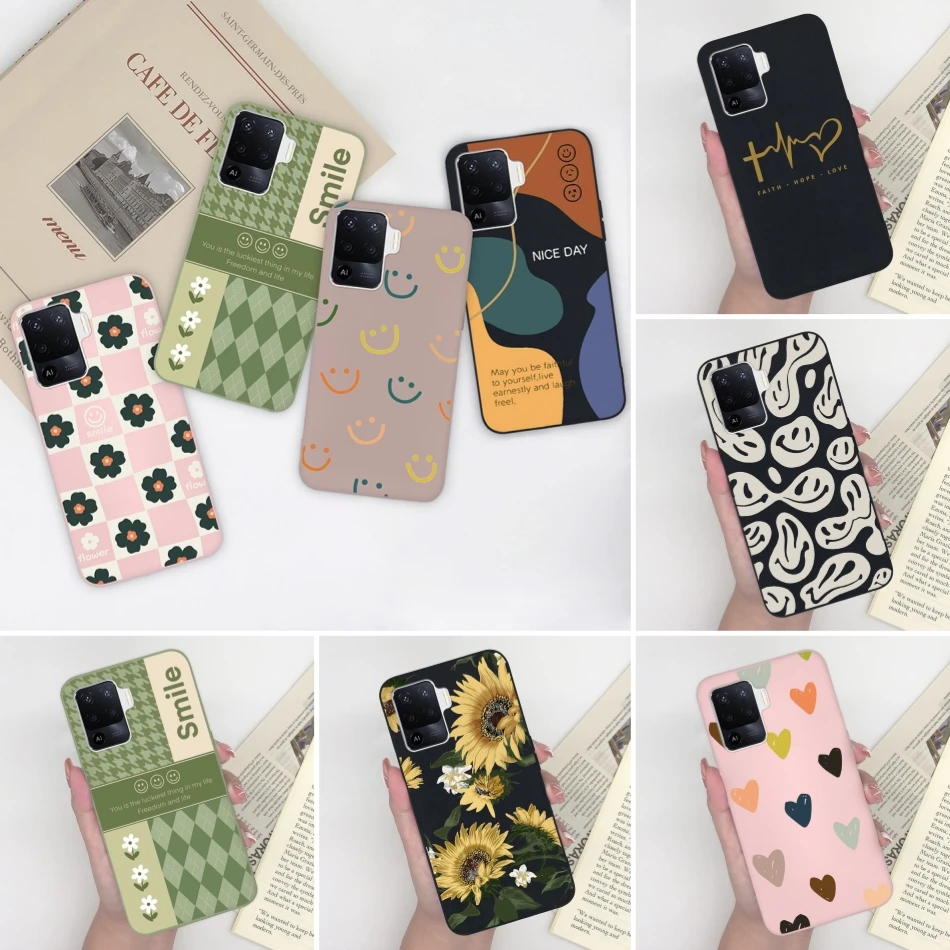 For Oppo A94 4G 5G Phone Cover Trendy Pattern Soft Silicone Anti Drop Protective Case For Oppo A 94 Lite Bumper Shell Coque Gift