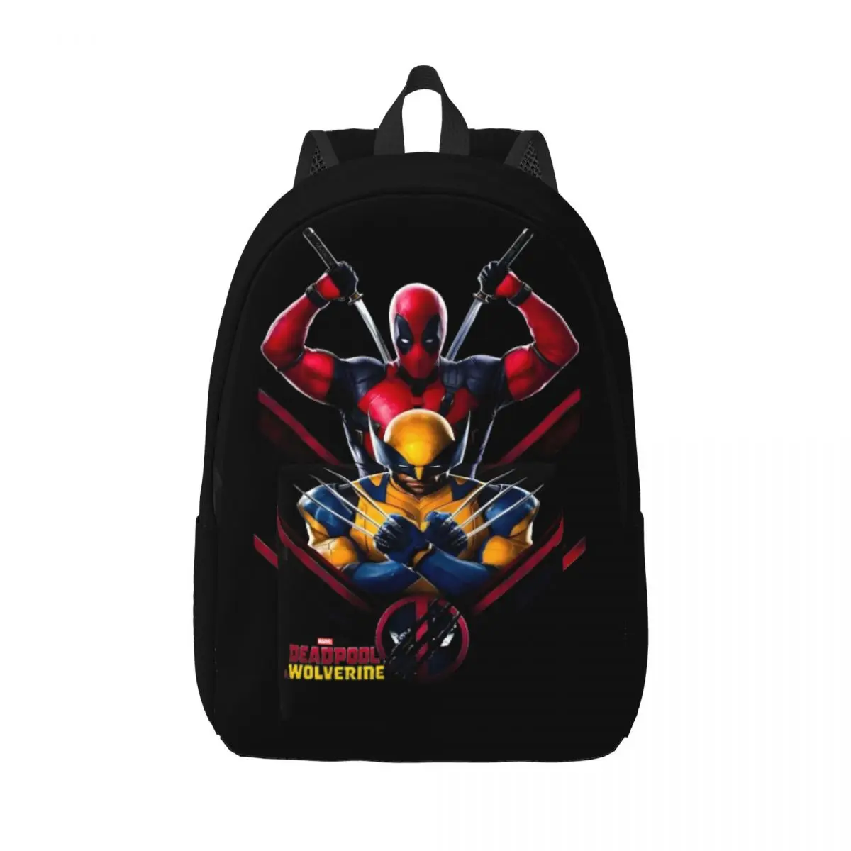 Birthday Deadpool Retro Washable Handbag Disney Marvel Deadpool & Wolverine Film Portable For Women Storage Bag Journey