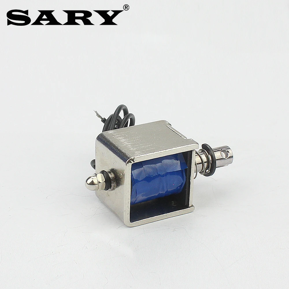 DC 12V solenoid push-pull frame electromagnet LY-026 electromagnetic locking stroke 10mm